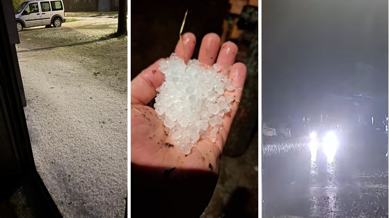 VIDEO I FOTO Oluja u Slavoniji: Jaka tuča, dijelovi Vinkovaca pod vodom i bez struje