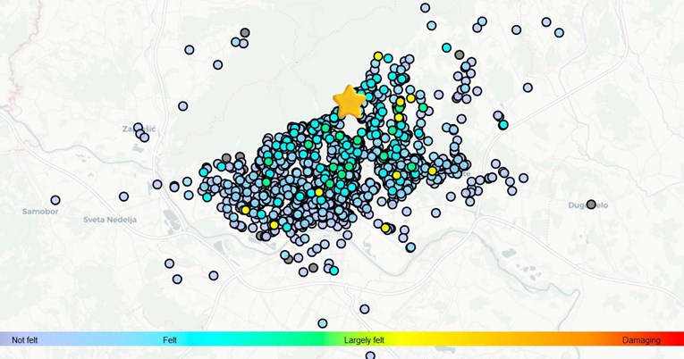 Noćas je bio slab potres u Zagrebu