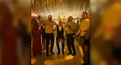 VIDEO Juranović na svojoj svadbi pjeva i skače na "Volim te Hajduče"