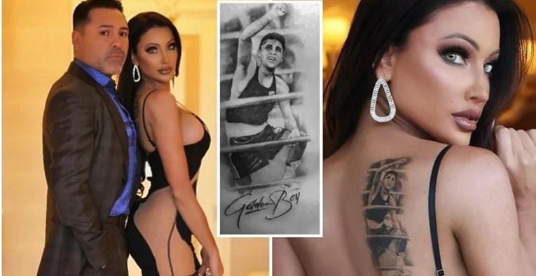 Atraktivna djevojka Oscara De La Hoye napravila ogromnu tetovažu boksačke ikone