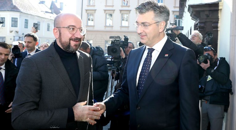 Predsjednik Europskog vijeća stigao u Zagreb, sastao se s Plenkovićem
