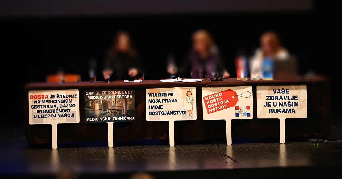 Prosvjed medicinara: Potplaćeni smo, preopterećeni i radimo u lošim radnim uvjetima