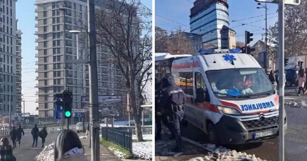 VIDEO Autom probila blokadu u Beogradu, studenta vozila na haubi