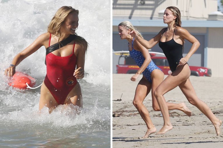 Ekipa novog Baywatcha snimljena na setu, Brooks Nader i Livvy Dunne trčale u badićima