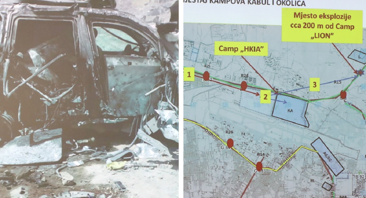 FOTO Pogledajte što je ostalo od automobila u kojem su ranjeni mladi vojnici