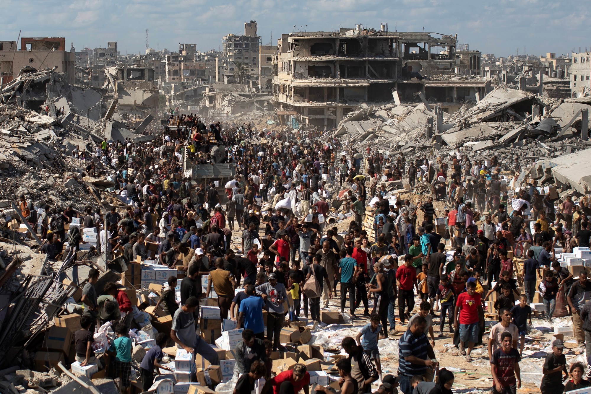 Humanitarna pomoć stigla u Kan Junis, 12.10.2025.