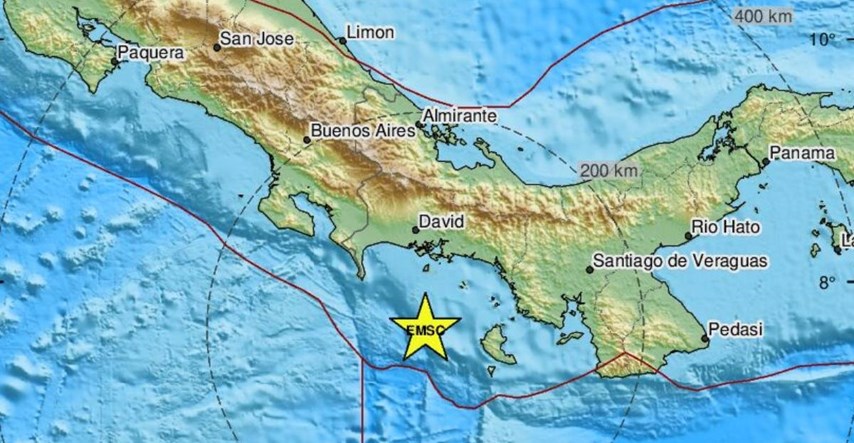 Potres magnitude 6.5 u Panami, za sada nema informacije o žrtvama