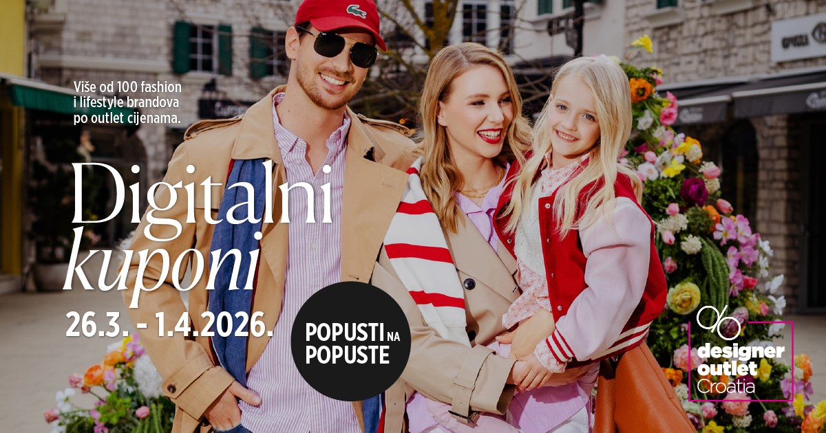 Designer Outlet Croatia i Index.hr daruju vam kupone s brutalnim popustima!