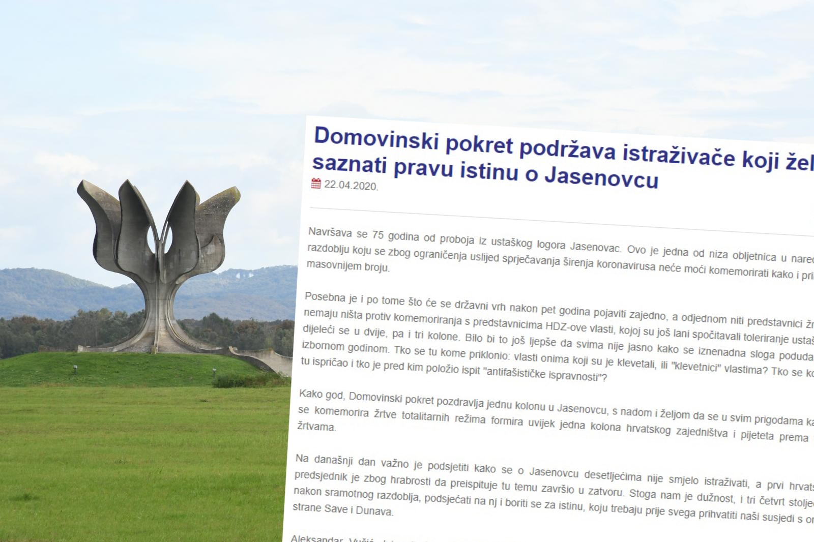 Škorina stranka: Podržavamo one koji žele saznati pravu istinu o Jasenovcu