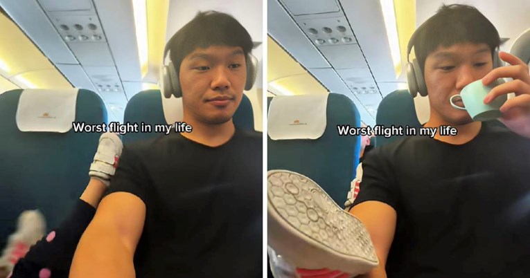 "Nedopustivo": Tiktokera je dijete udaralo nogama tijekom cijelog leta