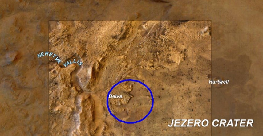 Danas na Mars slijeće rover, spustit će se blizu doline Neretve, Une i Save
