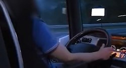 VIDEO Širi se snimka vozača autobusa, čudno se ponaša. Radi se o Hrvatu?