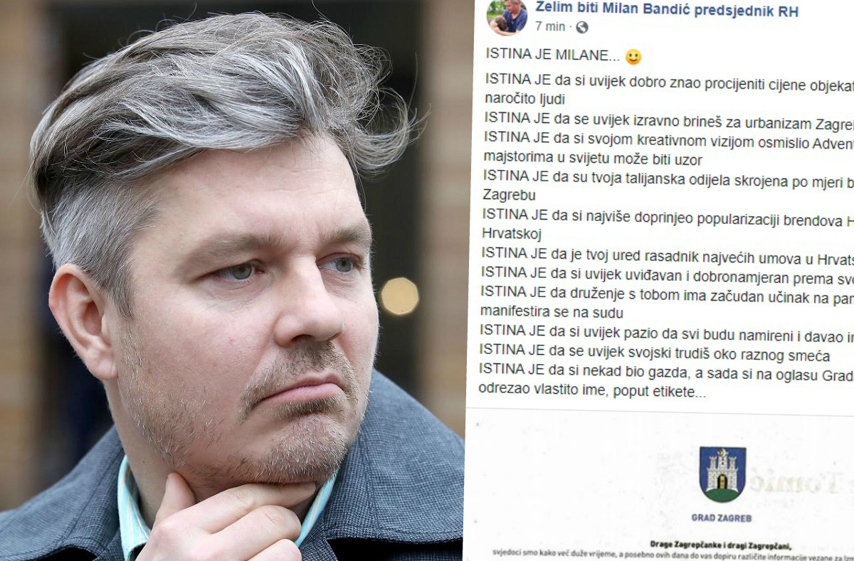 Juričan se ruga Bandiću i plaćenom oglasu o GUP-u: "Istina je, Milane..."