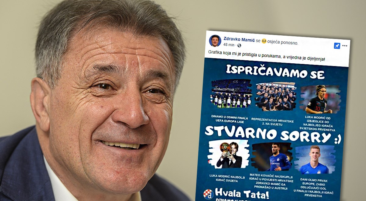 Mamić na Facebooku objavio čestitku samome sebi: "Hvala Tata"