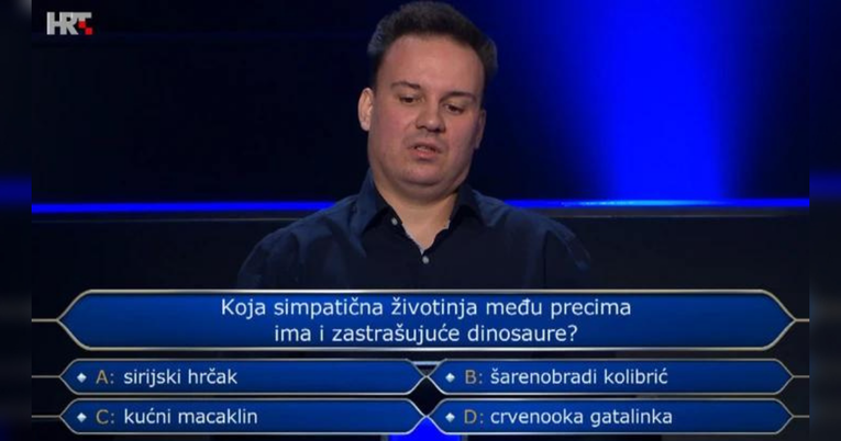 Tomislav u Milijunašu odustao na pitanju za 250.000 kuna. Znate li vi odgovor?