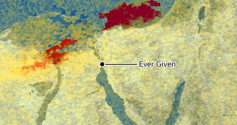 Iz svemira snimili zagađenje nastalo zbog povijesne blokade Sueskog kanala