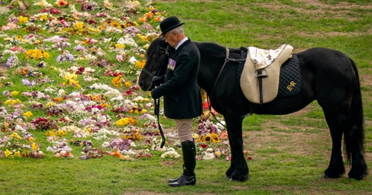 Maramu kraljice Elizabete na sprovodu je nosio njezin omiljeni poni
