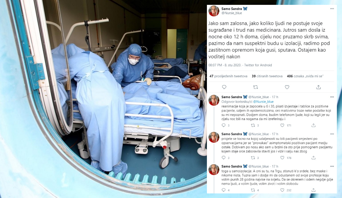 Objava medicinske sestre o prosvjedu: Tužna sam, dođe mi da odustanem od profesije