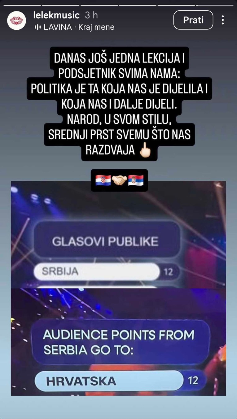 Lelekice reagirale na glasanje srpskog žirija: "Srednji prst svemu što nas razdvaja"