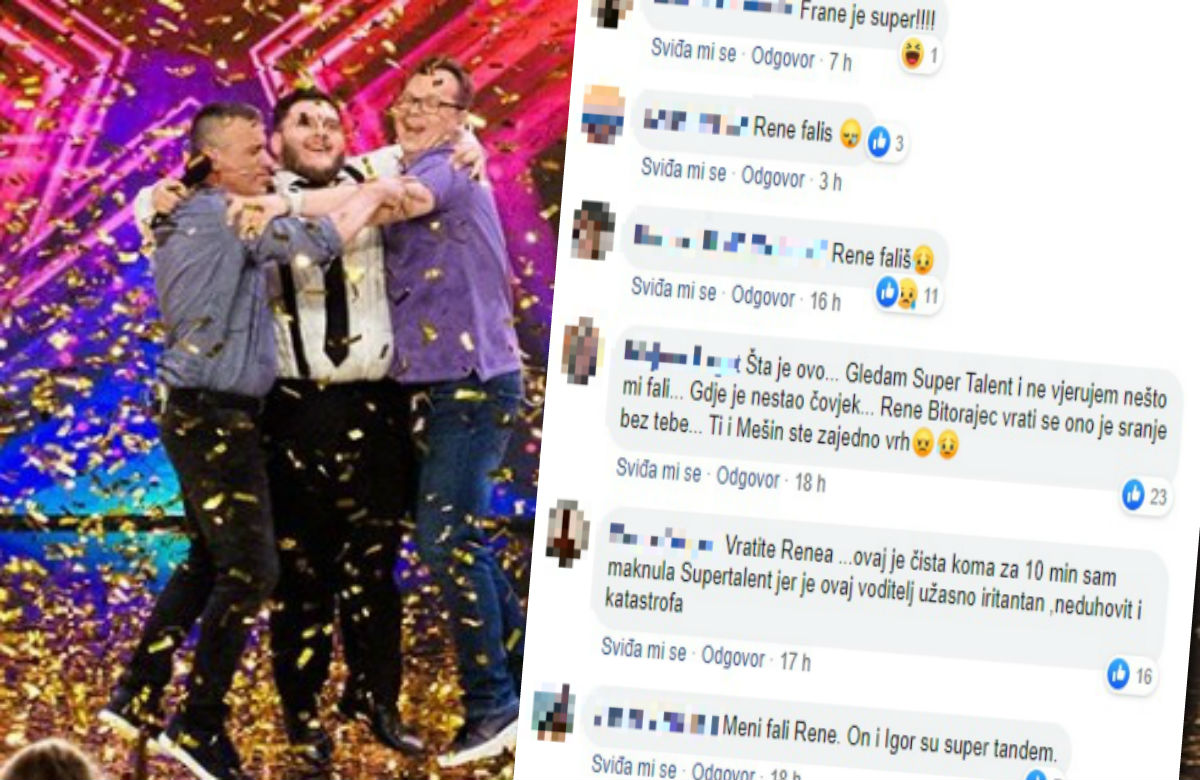 Gledatelji Supertalenta tuguju: "Vratite Renea, ovo je koma"