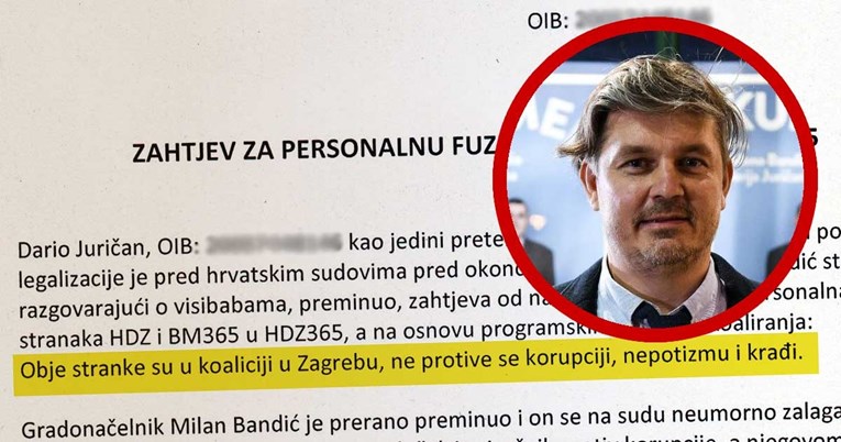 Juričan poslao Ministarstvu: HDZ i BM365 trebaju se spojiti u HDZ365