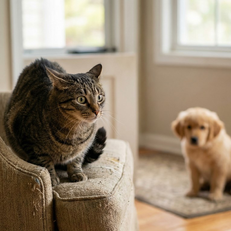 Zašto mačke mijenjaju ponašanje kad dođe novi kućni ljubimac