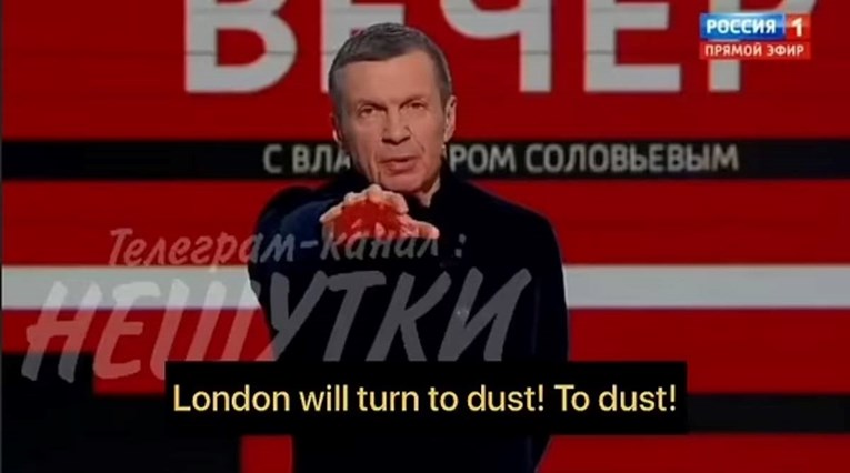 Putinov propagandist: London će se pretvoriti u pepeo! U pepeo!