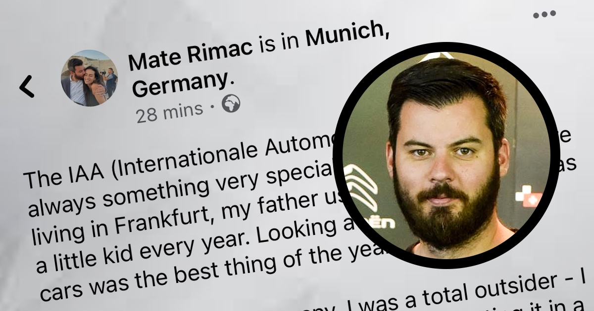Mate Rimac se prisjetio: Kad sam bio dijete, otac me vodio tamo svake godine