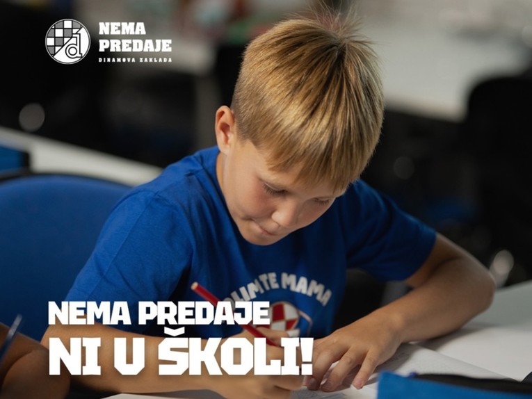 Dinamo i Zaklada "Nema predaje" prikupljaju školski pribor za učenike u Hrvatskoj