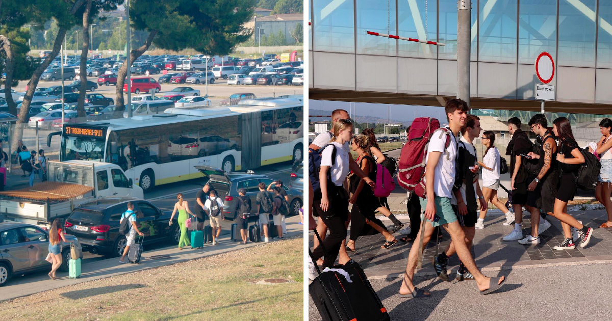 FOTO Partijaneri pristižu u Split zbog Ultre, pogledajte gužvu u zračnoj luci