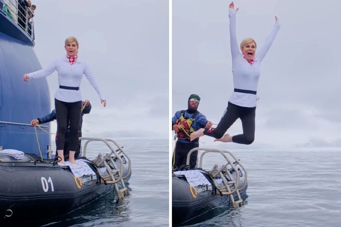 Kolinda je skočila u ledeno more. Zašto?