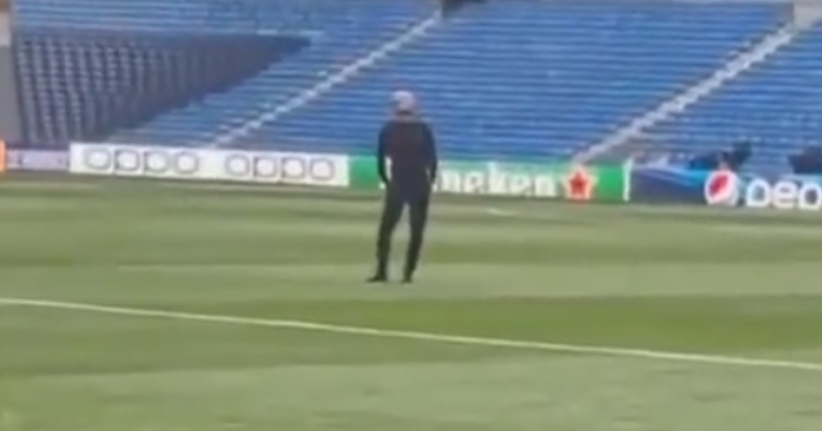 VIDEO Ovo je Guardiola dva sata prije utakmice s Realom. Potpuno sam luta terenom