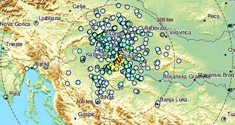 U noći novi potres na Baniji, magnituda je 3.7