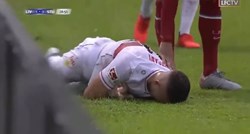 VIDEO Igrač slomio lakat nakon što ga je Liverpoolov stoper zakucao u reklame