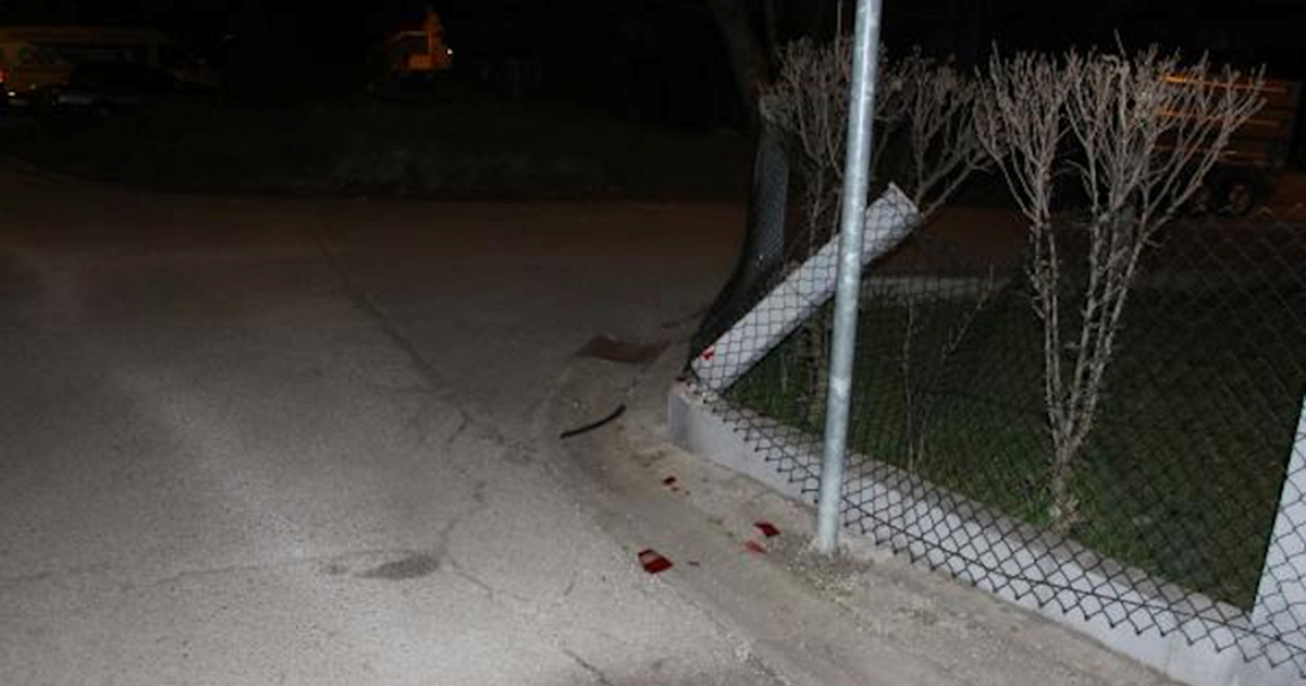 FOTO S 2,37 promila u krvi autom udario u betonski stup u Zagrebu