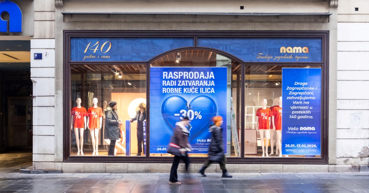 Zatvara se Nama u Ilici, jutros osvanuli plakati o rasprodaji