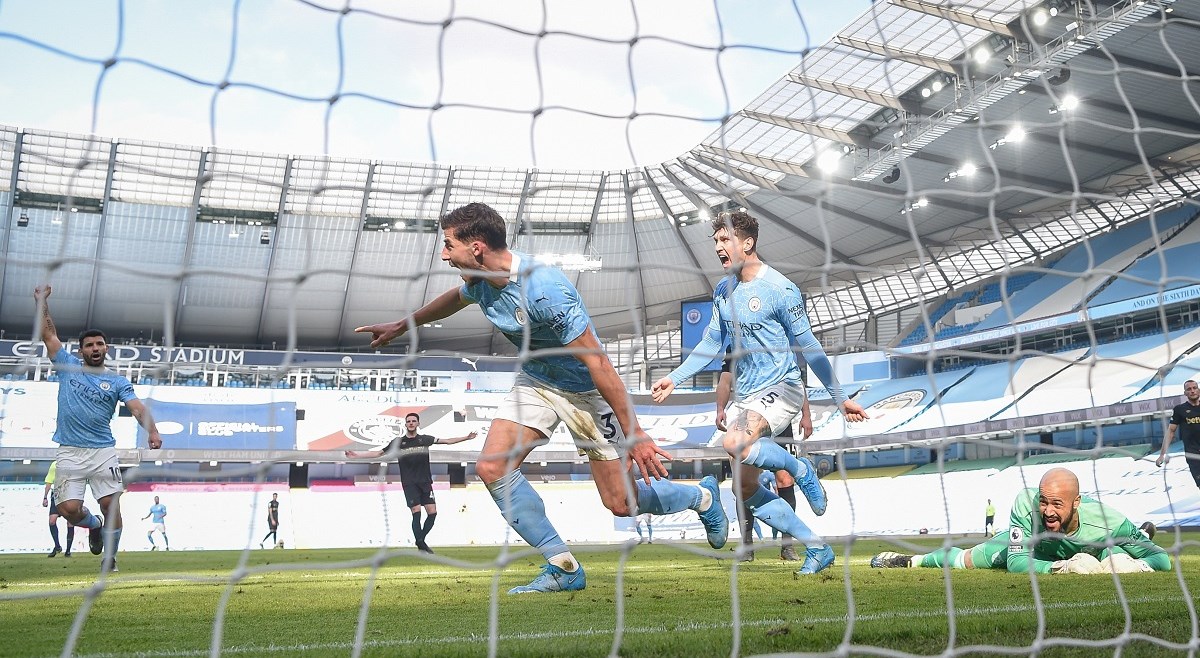 MANCHESTER CITY - WEST HAM 2:1 Manchester City došao do 20. uzastopne pobjede