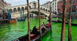 Talijanski klimatski aktivisti zazelenjeli Canal Grande