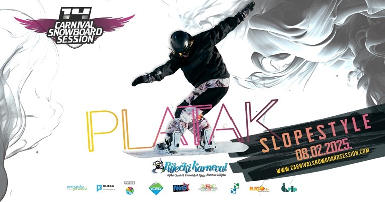 Na Platku se 8. veljače održava 14. Carnival Snowboard Session