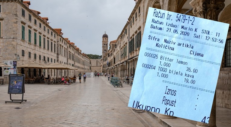 Dubrovnik bez turista: Pogledajte koliko ovih dana košta sok na Stradunu