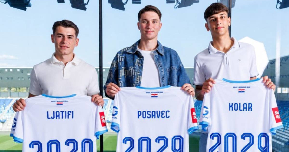 Osijek ulaže u budućnost. Tri mlada talenta potpisala nove ugovore