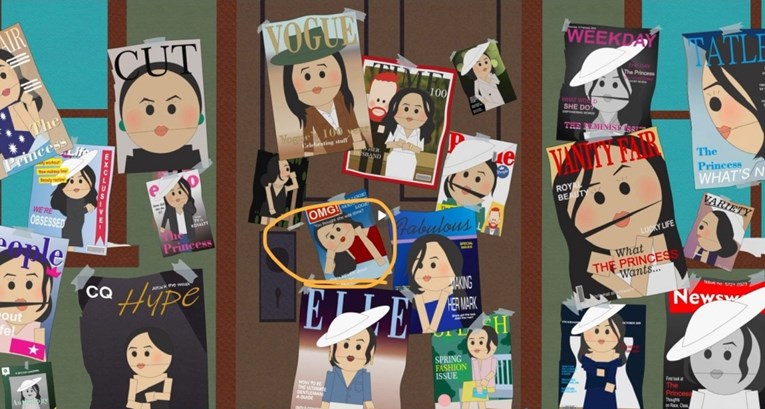 Fanovi uočili brutalan detalj u epizodi South Parka koja ismijava Meghan i Harryja
