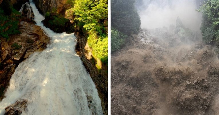 VIDEO Pogledajte u što se pretvorio vodopad u Austriji