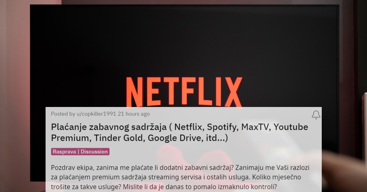 Hrvati raspravljaju o tome koliko mjesečno troše na streaming servise