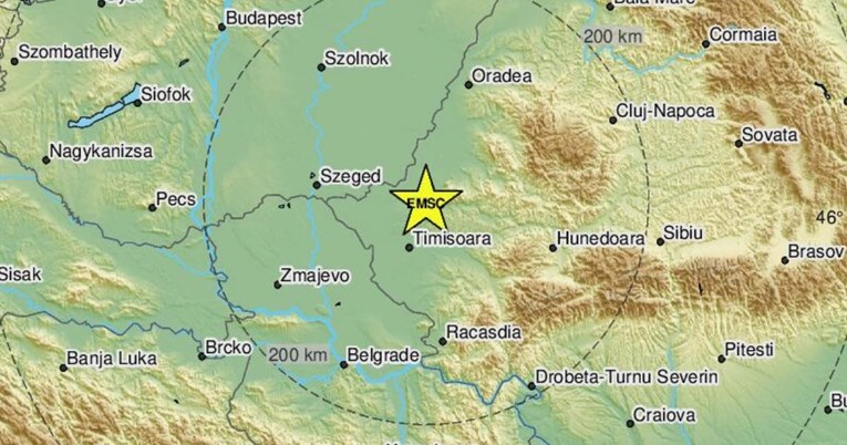 Snažan potres magnitude 5 u Rumunjskoj, osjetio se u Srbiji i Hrvatskoj