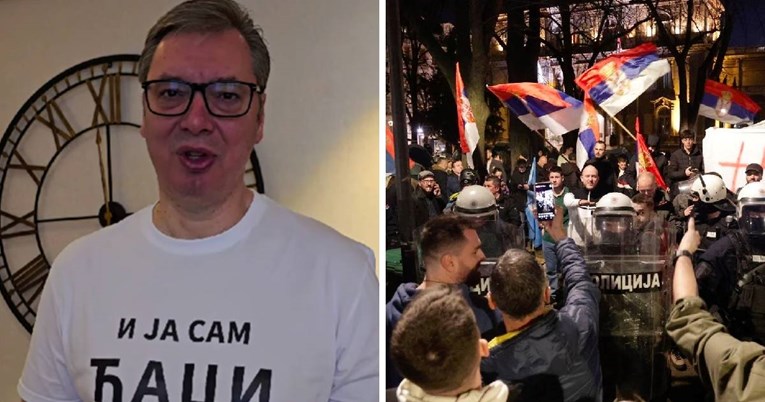 VIDEO Vučić čestitao Dan studenata, na majici mu pisalo: "I ja sam ćaci"