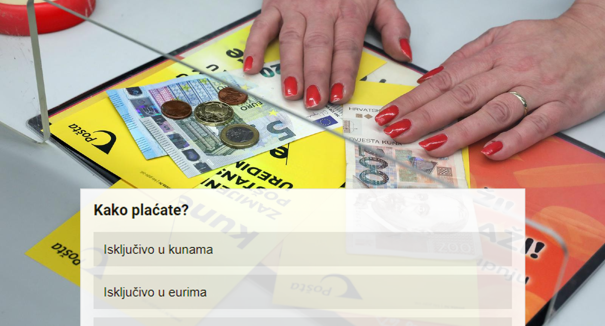 ANKETA Plaćate li u kunama ili u eurima?