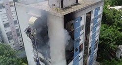 VIDEO Vatrogasci objavili snimku spašavanja iz zapaljene zgrade u Zagrebu