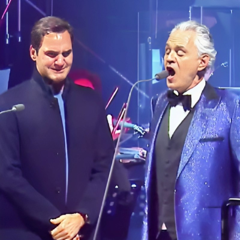 VIDEO Roger Federer rasplakao se na koncertu Andree Bocellija