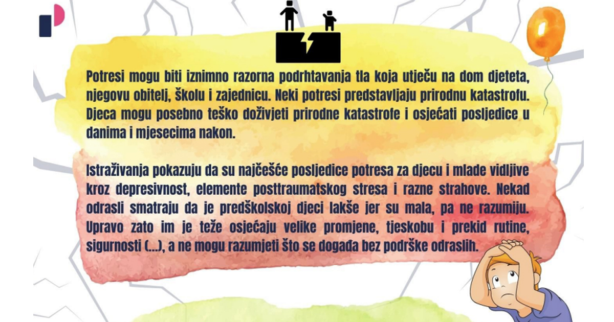 Psiholozi savjetuju kako pomoći djeci nakon potresa